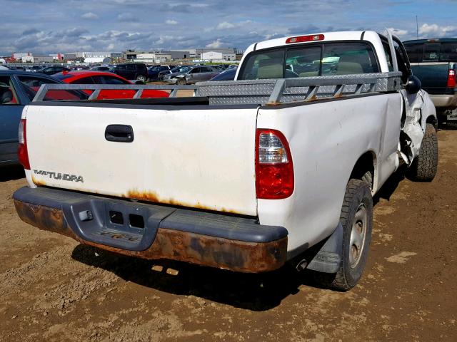 5TBJU32195S448072 - 2005 TOYOTA TUNDRA WHITE photo 4