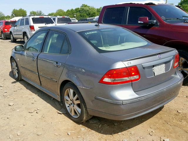 YS3FD49Y171145270 - 2007 SAAB 9-3 2.0T GRAY photo 3