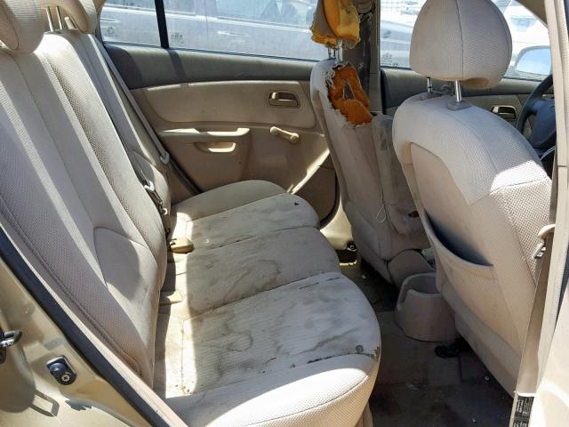 KNADE123066152055 - 2006 KIA RIO TAN photo 6