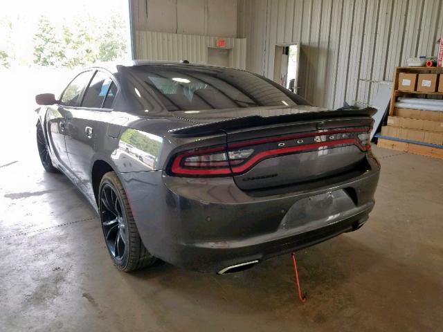 2C3CDXBG7JH145476 - 2018 DODGE CHARGER SX CHARCOAL photo 3