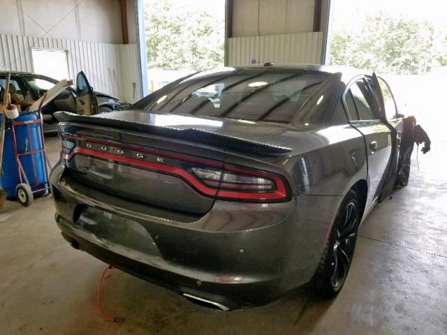 2C3CDXBG7JH145476 - 2018 DODGE CHARGER SX CHARCOAL photo 4