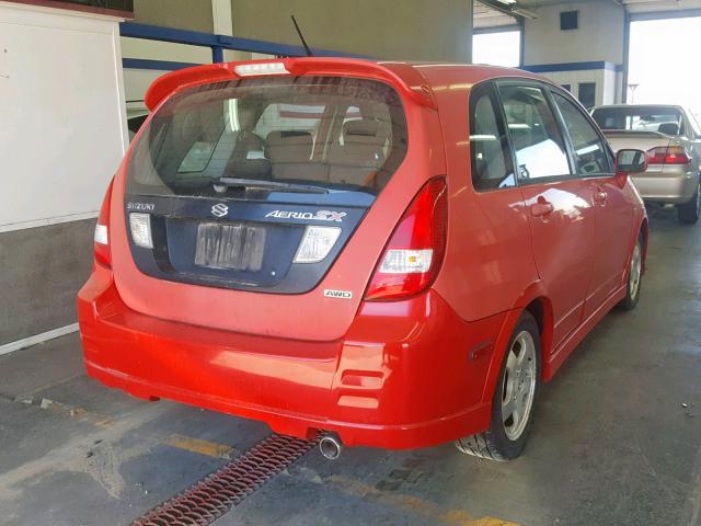 JS2RD61H945250984 - 2004 SUZUKI AERIO RED photo 4