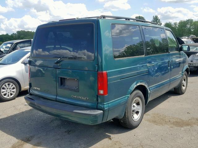 1GNDM19W7WB103763 - 1998 CHEVROLET ASTRO GREEN photo 4