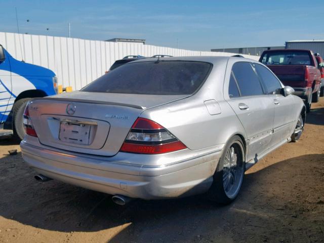 WDBNG73J72A289243 - 2002 MERCEDES-BENZ S 55 AMG SILVER photo 4