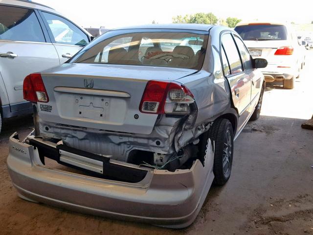 2HGES16354H532791 - 2004 HONDA CIVIC DX V SILVER photo 4