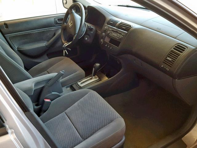 2HGES16354H532791 - 2004 HONDA CIVIC DX V SILVER photo 5