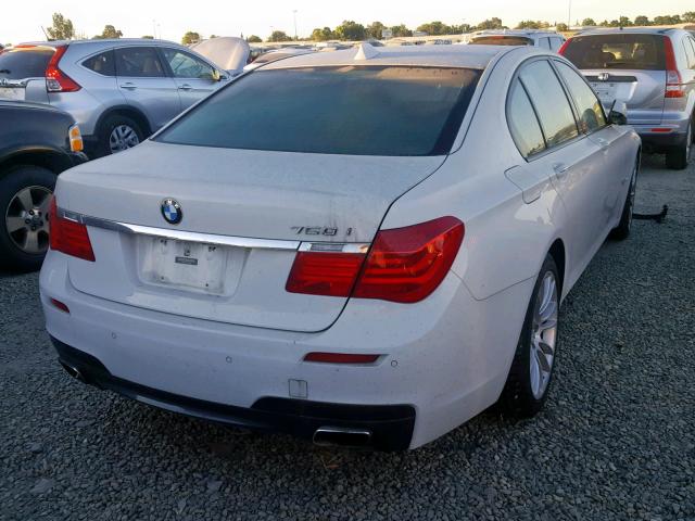 WBAKA8C57CDX01236 - 2012 BMW 750 I WHITE photo 4