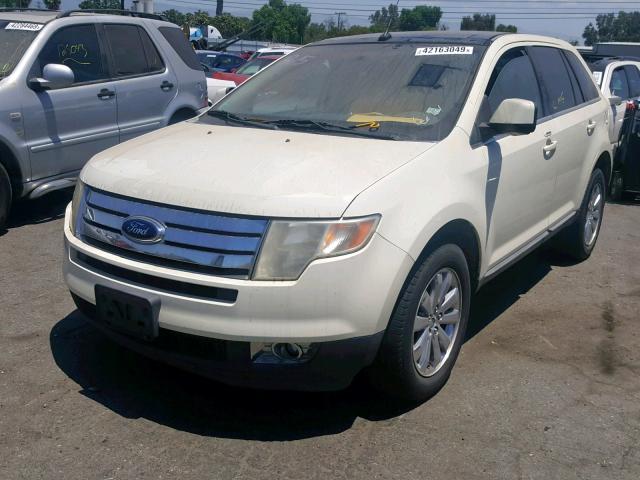 2FMDK39C28BA82233 - 2008 FORD EDGE LIMIT WHITE photo 2