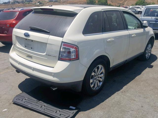 2FMDK39C28BA82233 - 2008 FORD EDGE LIMIT WHITE photo 4