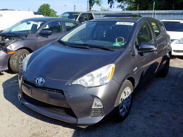 JTDKDTB37C1513539 - 2012 TOYOTA PRIUS C GRAY photo 2