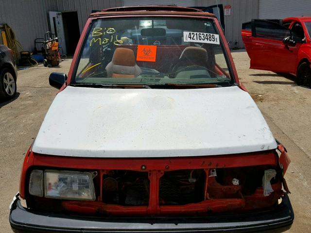 2CNBE18U4N6942022 - 1992 GEO TRACKER RED photo 7