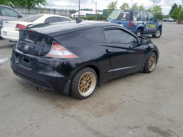 JHMZF1C41DS001533 - 2013 HONDA CR-Z BLACK photo 4