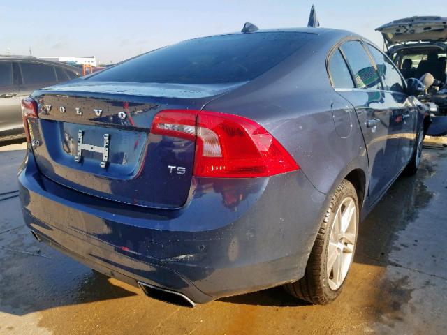 YV140MFK2F2368074 - 2015 VOLVO S60 PREMIE BLUE photo 4