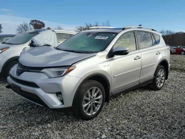 JTMDJREV3GD025324 - 2016 TOYOTA RAV4 HV LI SILVER photo 2