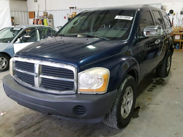 1D4HD38K54F124754 - 2004 DODGE DURANGO ST BLUE photo 2