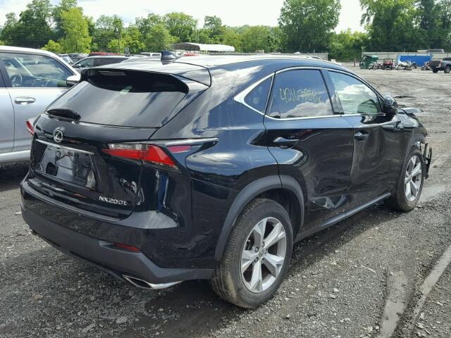 JTJYARBZ4H2057296 - 2017 LEXUS NX 200T BLACK photo 4