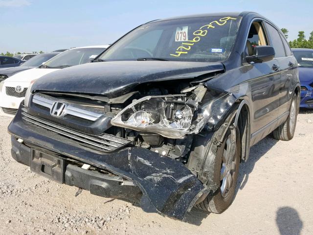 JHLRE387X9C004678 - 2009 HONDA CR-V EXL BLACK photo 2