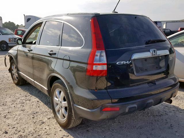 JHLRE387X9C004678 - 2009 HONDA CR-V EXL BLACK photo 3