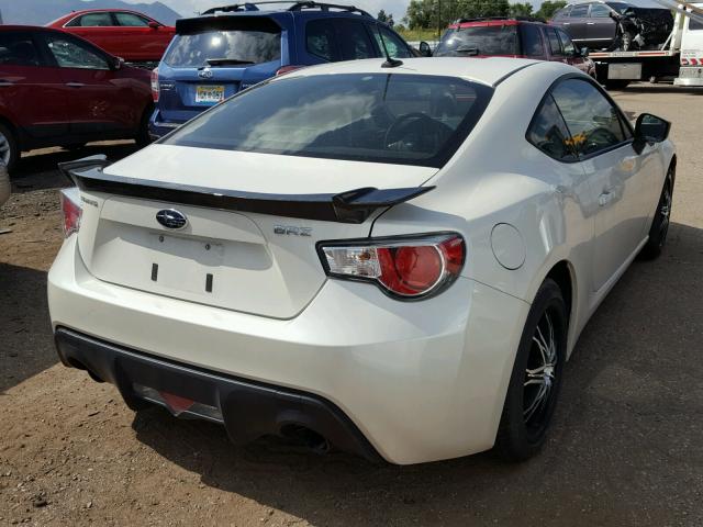 JF1ZCAC17E9604579 - 2014 SUBARU BRZ 2.0 LI WHITE photo 4