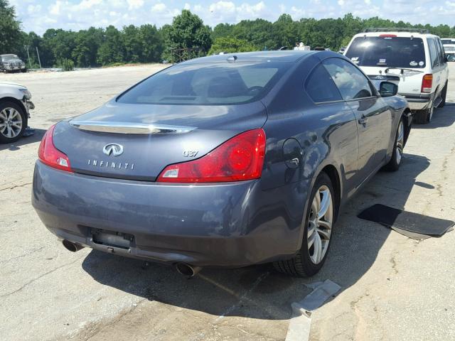 JNKCV64EX8M128868 - 2008 INFINITI G37 BASE BLUE photo 4