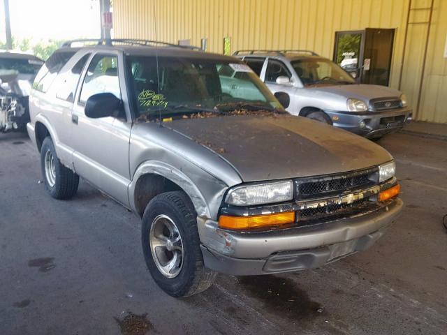 1GNCS18W32K142220 - 2002 CHEVROLET BLAZER TAN photo 1