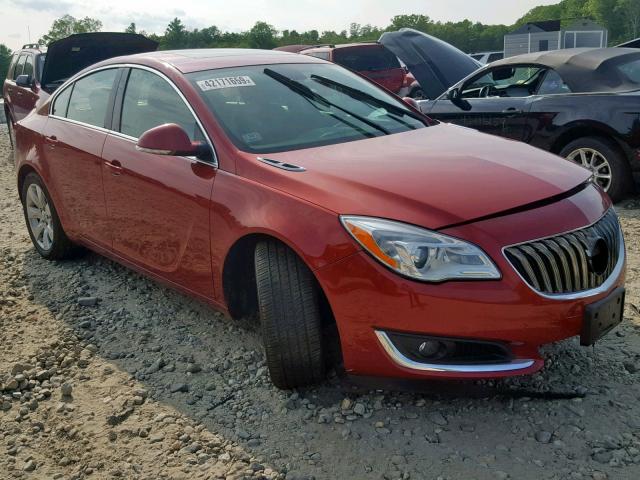 2G4GN5EX3F9298038 - 2015 BUICK REGAL PREM RED photo 1