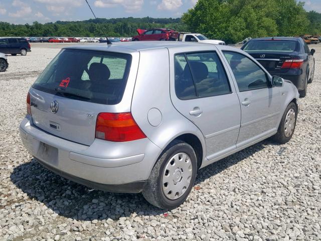 9BWFP61J834073619 - 2003 VOLKSWAGEN GOLF GL TD SILVER photo 4