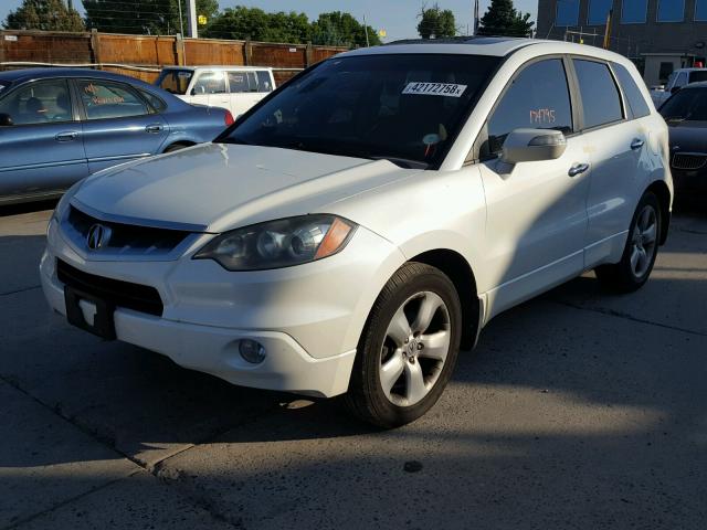 5J8TB18278A006971 - 2008 ACURA RDX WHITE photo 2