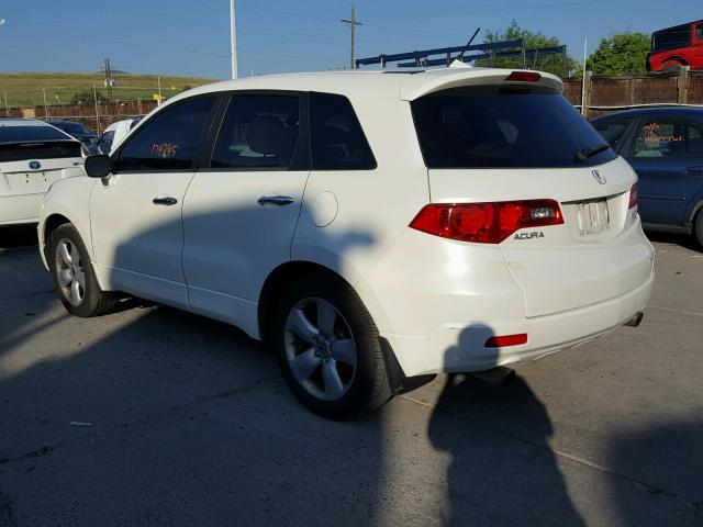 5J8TB18278A006971 - 2008 ACURA RDX WHITE photo 3