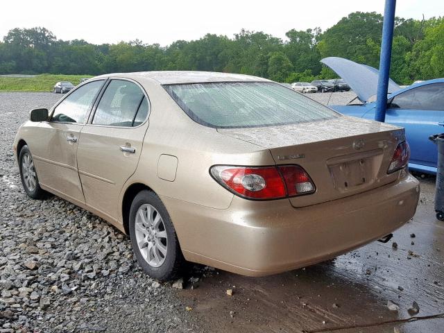 JTHBF30G820073172 - 2002 LEXUS ES 300 GOLD photo 3