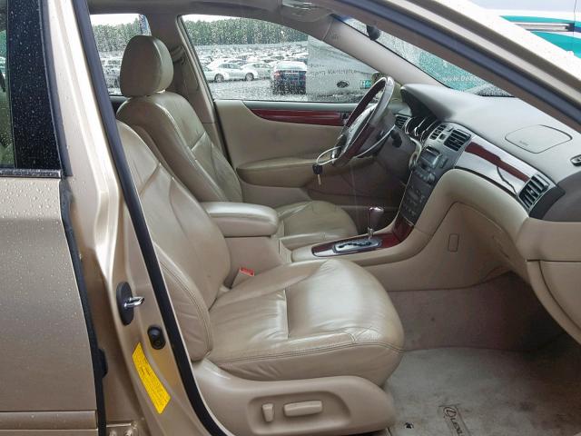 JTHBF30G820073172 - 2002 LEXUS ES 300 GOLD photo 5