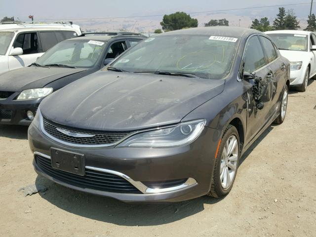 1C3CCCAB1GN131784 - 2016 CHRYSLER 200 LIMITE GRAY photo 2