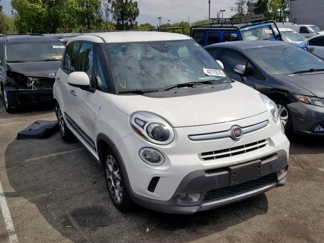 ZFBCFADHXEZ013099 - 2014 FIAT 500L TREKK WHITE photo 1