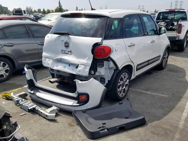 ZFBCFADHXEZ013099 - 2014 FIAT 500L TREKK WHITE photo 4