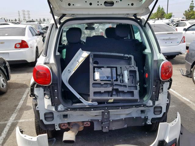 ZFBCFADHXEZ013099 - 2014 FIAT 500L TREKK WHITE photo 9