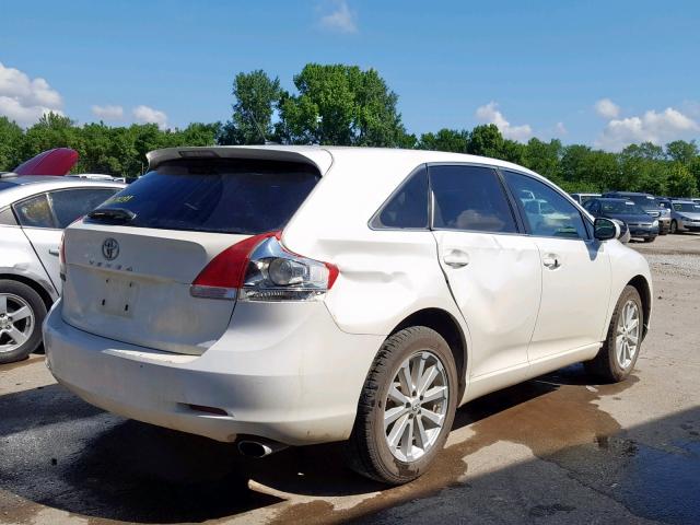 4T3ZA3BB9AU026162 - 2010 TOYOTA VENZA WHITE photo 4