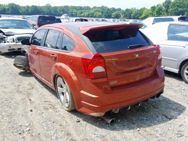 1B3HB68F98D693312 - 2008 DODGE CALIBER SR ORANGE photo 3