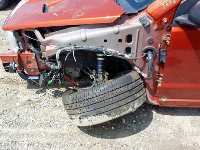 1B3HB68F98D693312 - 2008 DODGE CALIBER SR ORANGE photo 9