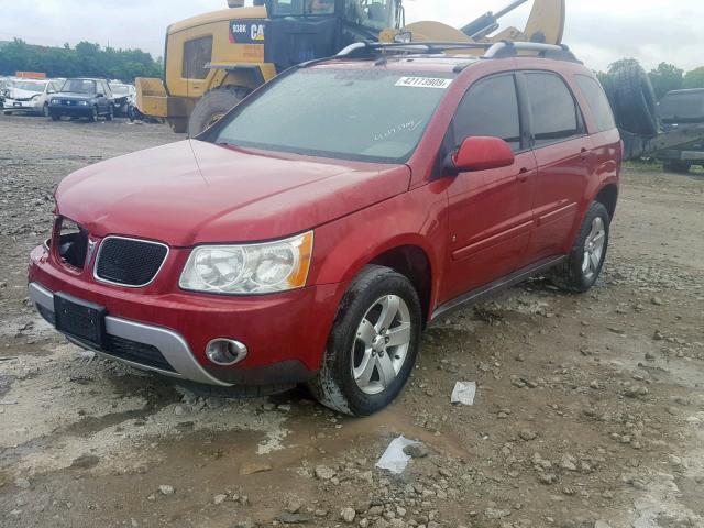 2CKDL73F966036649 - 2006 PONTIAC TORRENT MAROON photo 2