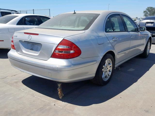 WDBUF56J96A774486 - 2006 MERCEDES-BENZ E 350 SILVER photo 4