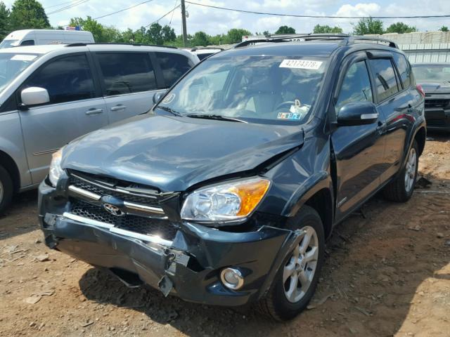 2T3DF4DV1BW155832 - 2011 TOYOTA RAV4 LIMIT GREEN photo 2