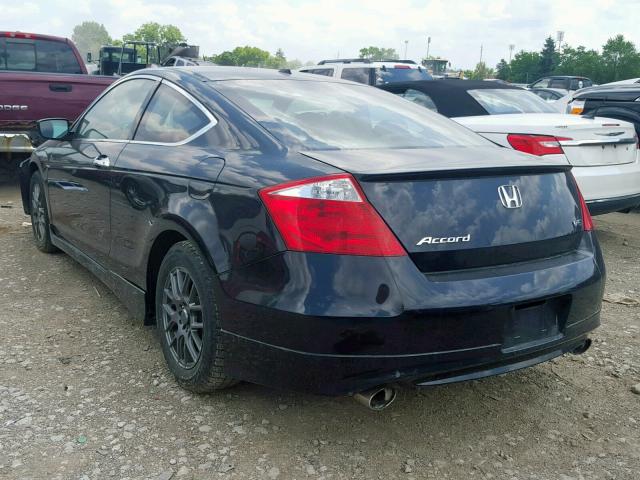 1HGCS2B88AA002534 - 2010 HONDA ACCORD EXL BLACK photo 3