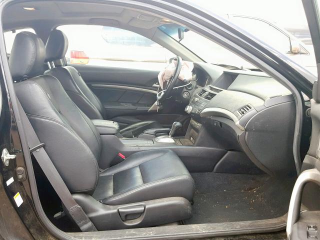 1HGCS2B88AA002534 - 2010 HONDA ACCORD EXL BLACK photo 5