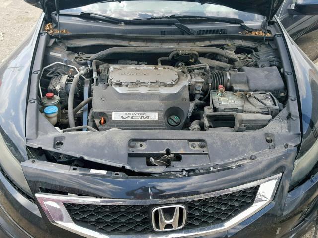 1HGCS2B88AA002534 - 2010 HONDA ACCORD EXL BLACK photo 7