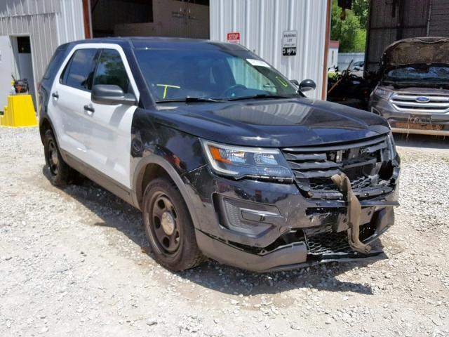 1FM5K8AR3HGB64949 - 2017 FORD EXPLORER P BLACK photo 1