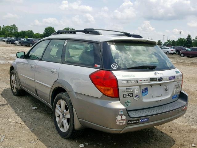 4S4BP67C464301732 - 2006 SUBARU LEGACY OUT GRAY photo 3