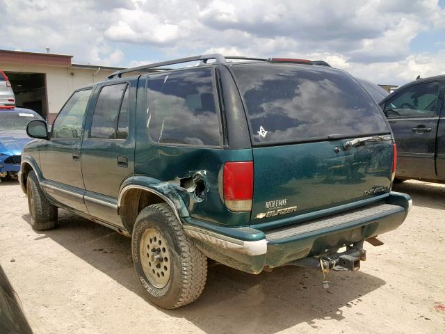 1GNDT13W3T2250718 - 1996 CHEVROLET BLAZER GREEN photo 3