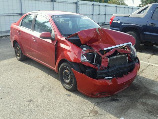 KL1TG5DE1AB107311 - 2010 CHEVROLET AVEO LT RED photo 1