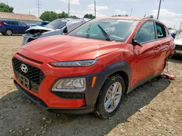 KM8K12AA9KU343342 - 2019 HYUNDAI KONA SE ORANGE photo 2