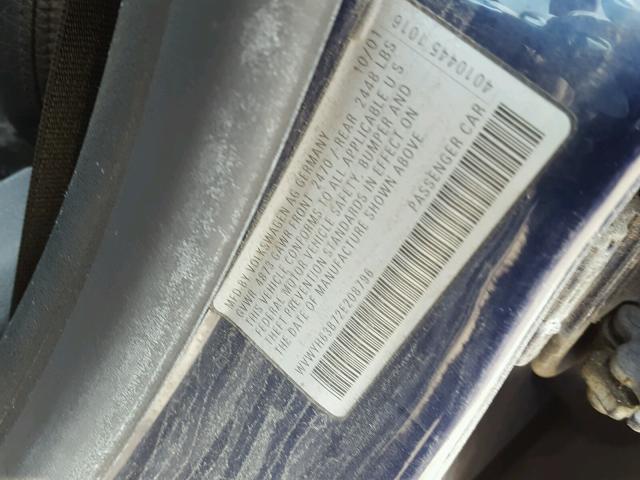 WVWYH63B72E208796 - 2002 VOLKSWAGEN PASSAT GLX 蓝色 照片 10